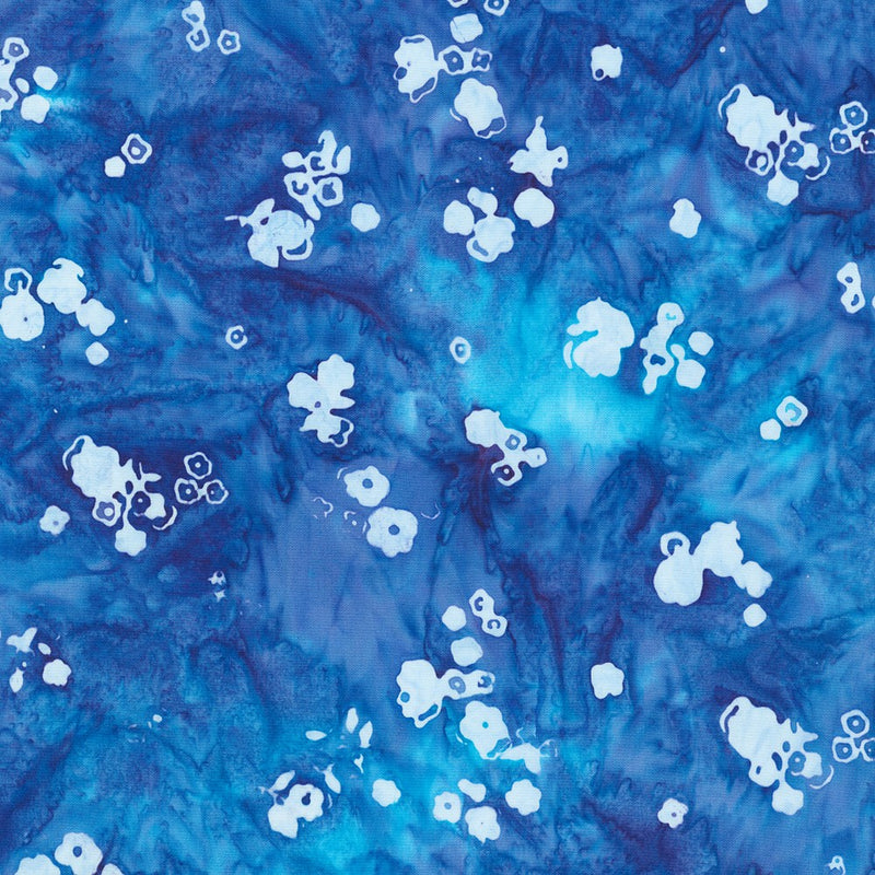 Robert Kaufman Azure Breeze Sprigs Royal Batik Fabric