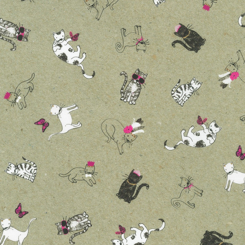 Robert Kaufman Fancypants Kitties Fabric