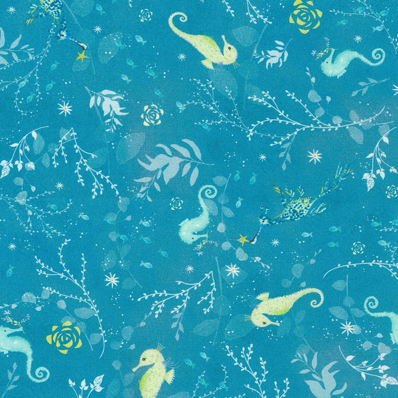 Robert Kaufman Marine Delights Sea Life Lagoon Fabric