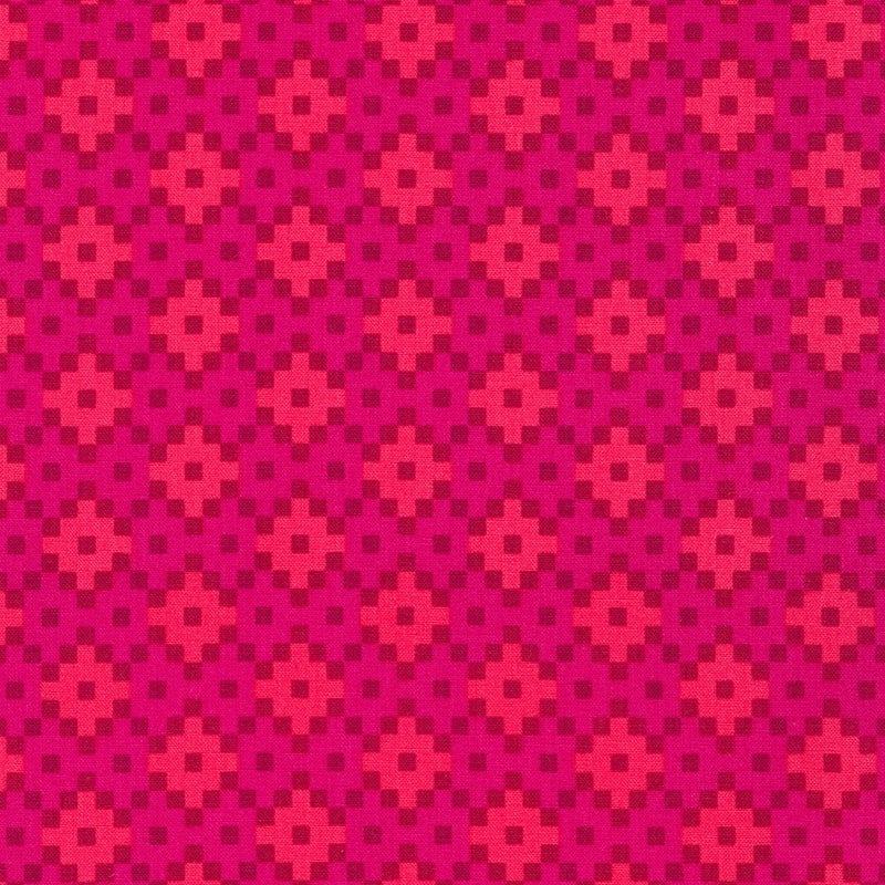 Robert Kaufman Paintbox Pixel Sangria Fabric
