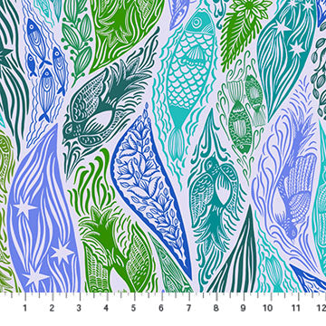 Anna Maria Horner Shooting Star Current Water 108" Wide Back Fabric
