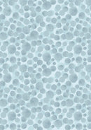 Lewis And Irene Jardin d'Hiver Bumbleberries Icy Blue Flannel Fabric