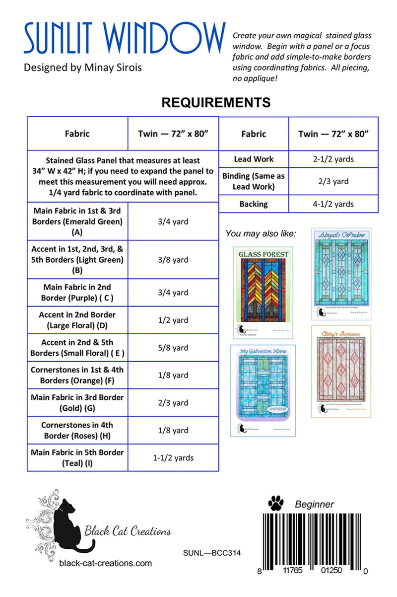 Sunlit Window Quilt Pattern