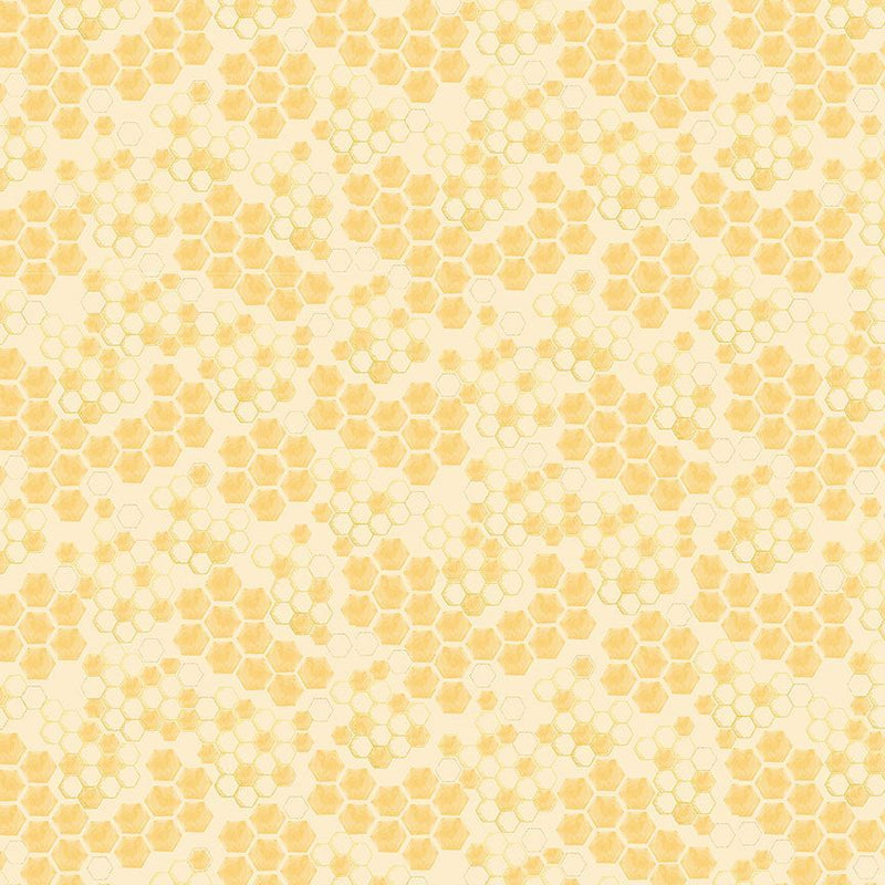 Timeless Treasures Home Sweet Home Honeycomb Honey Fabric