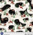 P & B Textiles Believe Santa Scenic Fabric