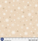 P & B Textiles Believe Snowflakes Cream Fabric