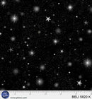 P & B Textiles Believe Tonal Night Sky Black Fabric