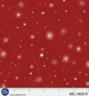 P & B Textiles Believe Tonal Night Sky Red Fabric