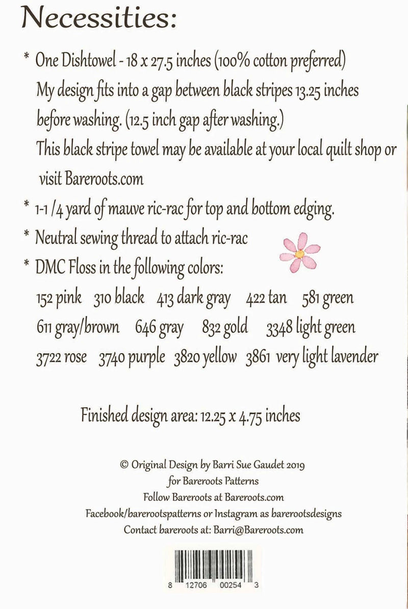 Bareroots Fresh Picked Dishtowel Pattern