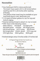 Bareroots Happy As Honey Bees Dishtowel Pattern