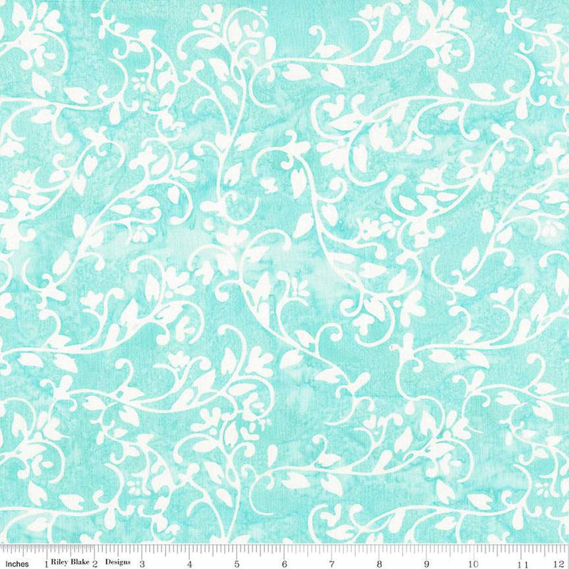 Riley Blake Expression Batiks Candy Coated Adriatic Mist Fabric