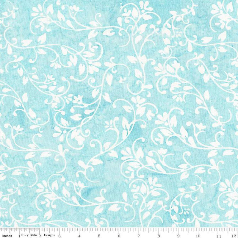 Riley Blake Expression Batiks Candy Coated Twisted Teal Fabric