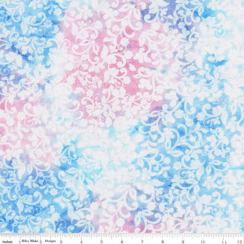 Riley Blake Expression Batiks Candy Coated Wisteria Fabric