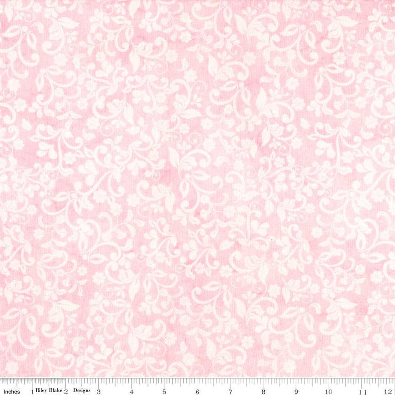 Riley Blake Expression Batiks Candy Coated Piggy Pink Fabric