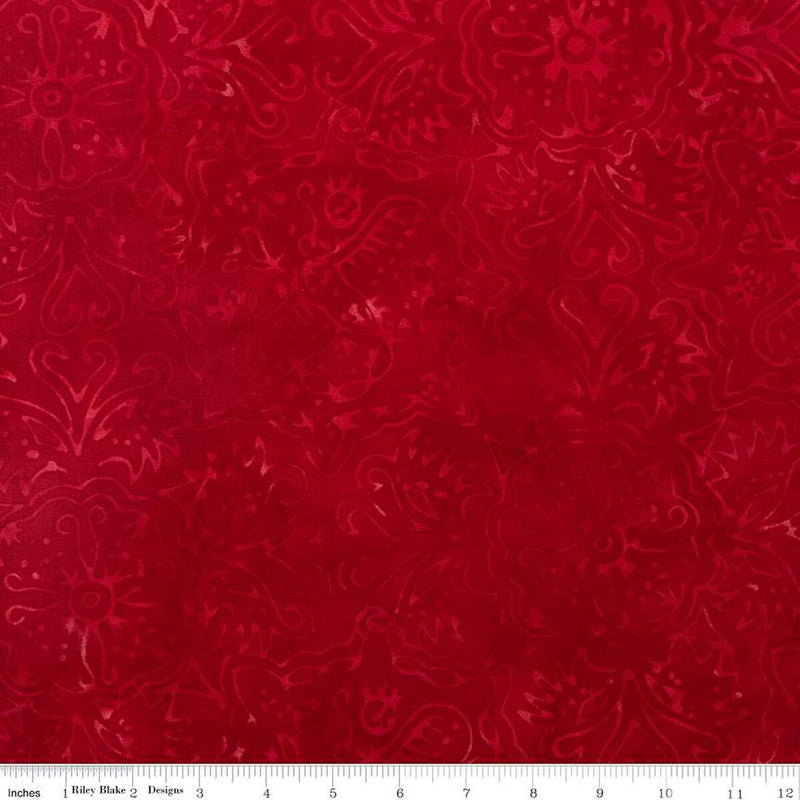 Riley Blake Expression Batiks Rainbow Brights Currant Fabric