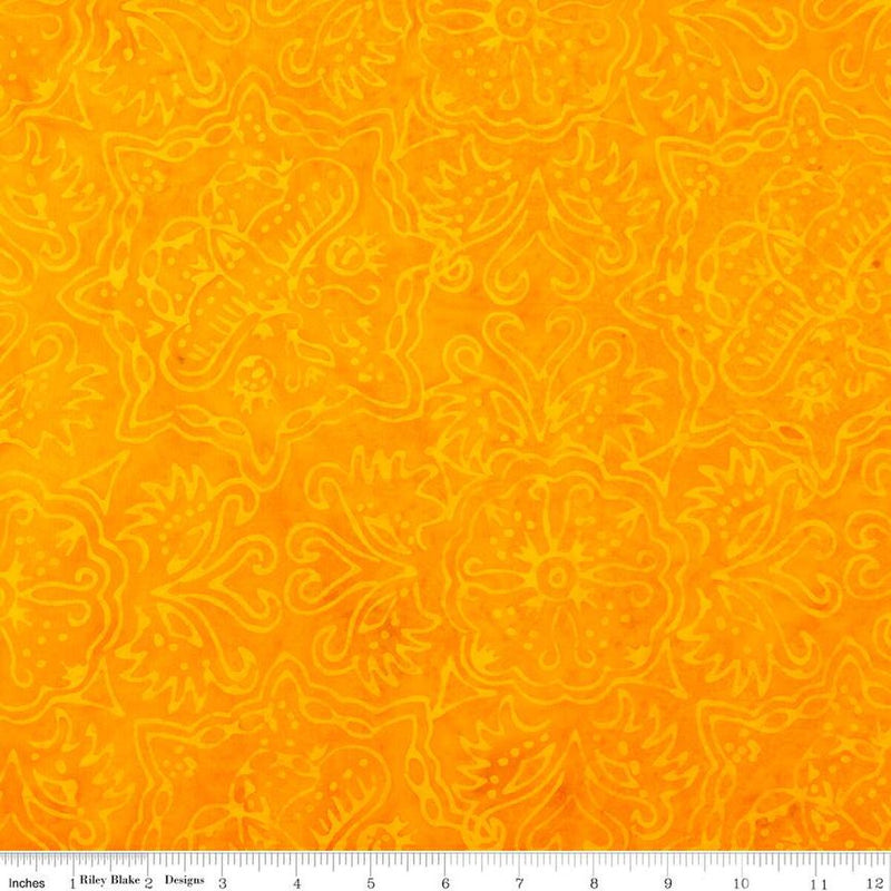 Riley Blake Expression Batiks Rainbow Brights Sunshine Fabric