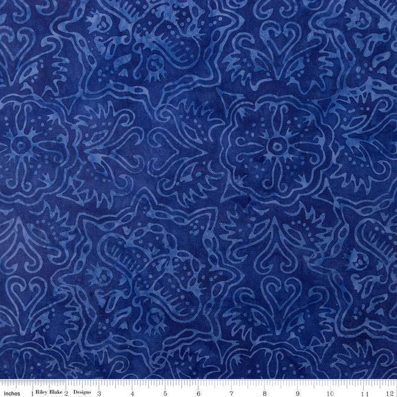 Riley Blake Expression Batiks Rainbow Brights Lapis Fabric