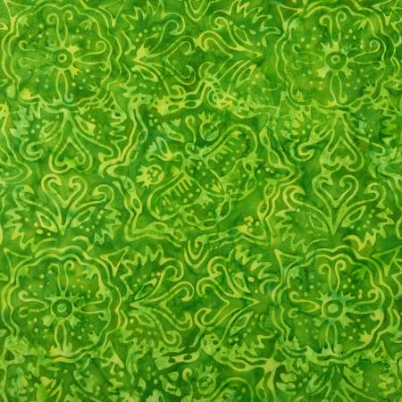 Riley Blake Expression Batiks Rainbow Brights Green Apple Fabric