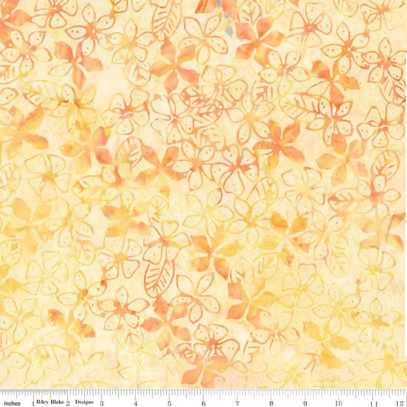 Riley Blake A New Day Peach Batik Fabric