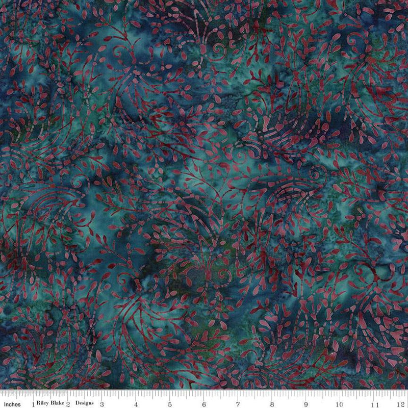 Riley Blake Divine Vines Twigs Dark Skies Batik Fabric