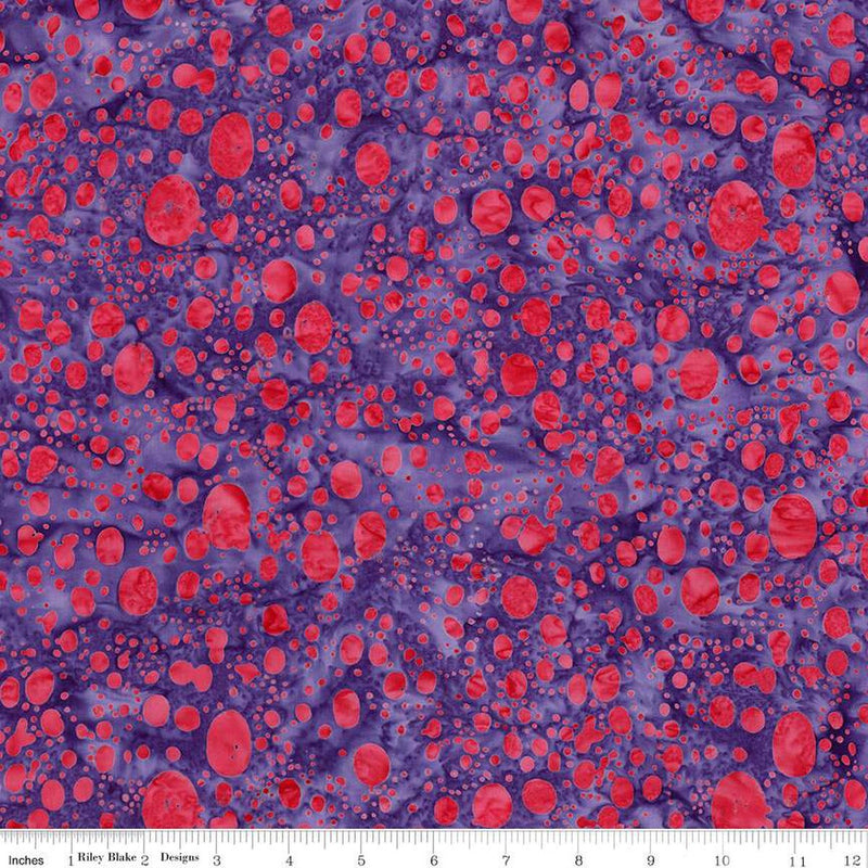 Riley Blake Expressions Splatter Splash Of Grenadine Batik Fabric