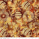 Riley Blake Starburst Groove Autumn Leaves Batik Fabric