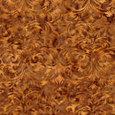 Riley Blake Legacy Scroll Ginger Syrup Batik Fabric