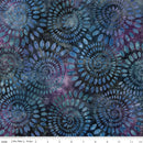 Riley Blake Expressions Dahlias Peacock Wide Back Batik Fabric