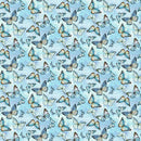 Timeless Treasures Forest Whisper Flying Butterflies Sky Fabric