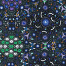 M&S Textiles Bush Lemon Blue Aboriginal Print Fabric