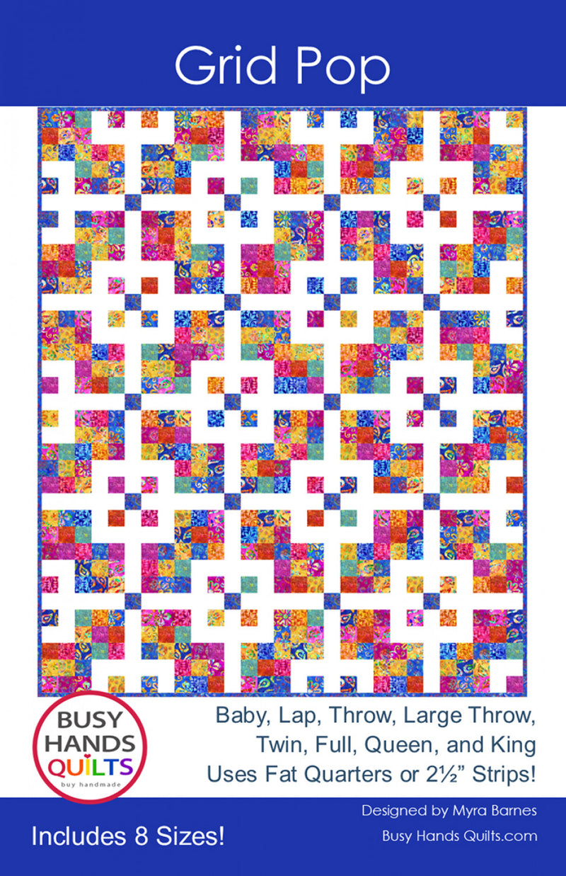 Grid Pop Quilt Pattern