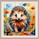 Hedgehog Stamp Sticker