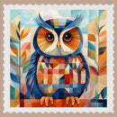 Owl Stamp Sticker