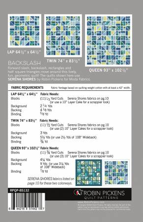 Robin Pickens Backslash Quilt Pattern