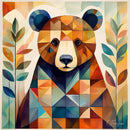 Baby Brown Bear Stamp Sticker