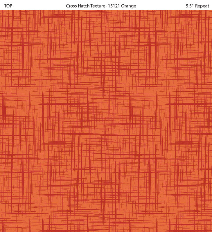 All New England Shop Hop 2025 Cross Hatch Orange Fabric
