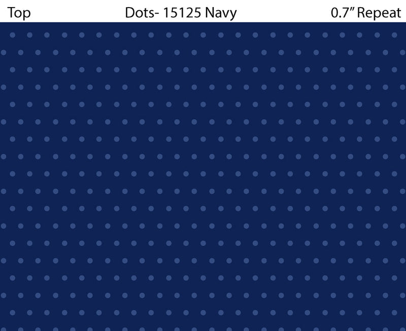 Pre Order All New England Shop Hop 2025 Dots Navy Fabric