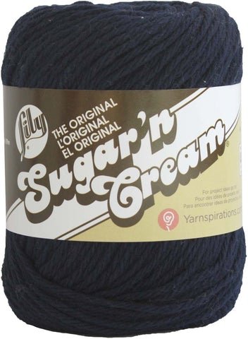 Lily Sugar N Cream Solid Bright Navy Yarn