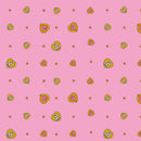 Riley Blake Malibu Barbie Hearts Pink Fabric