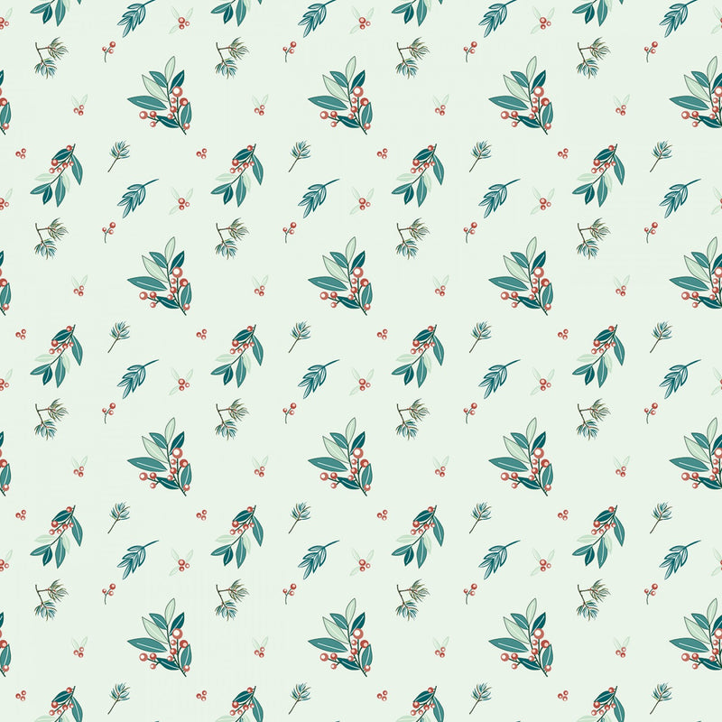Riley Blake Arrival Of Winter Branches Mist Fabric