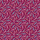 Riley Blake Poppies And Plumes Stems Berry Fabric