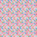 Riley Blake Poppies And Plumes Circles White Fabric