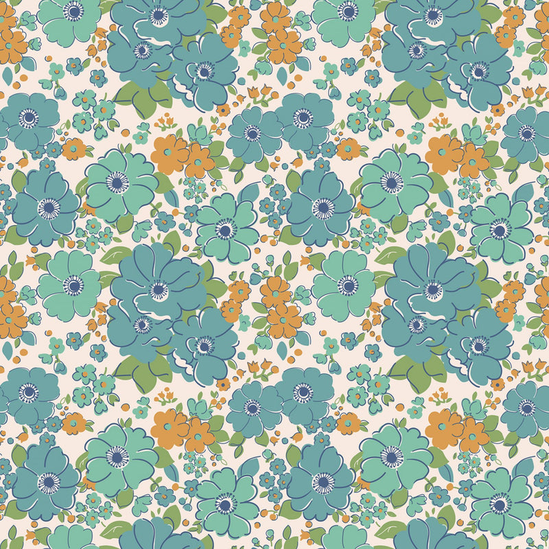 Riley Blake Mercantile Lovely Raindrop Fabric