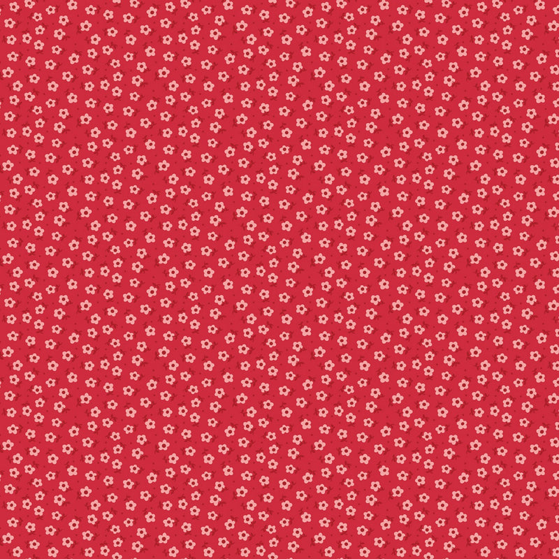 Riley Blake Mercantile Tenderhearted Riley Red Fabric