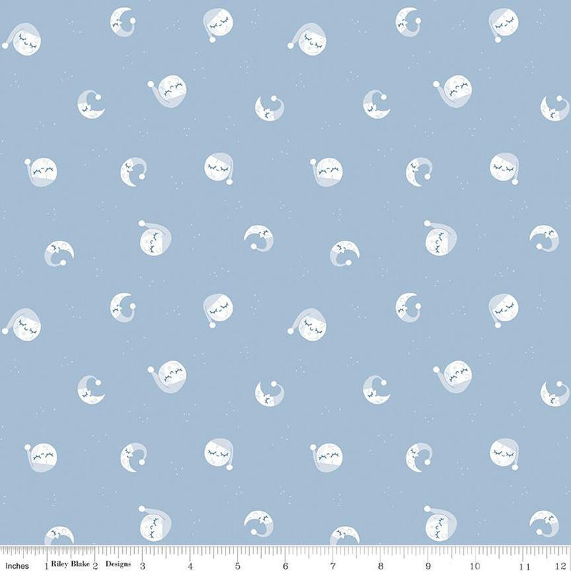 Riley Blake Twinkle Little Star Goodnight Moon Blue Fabric