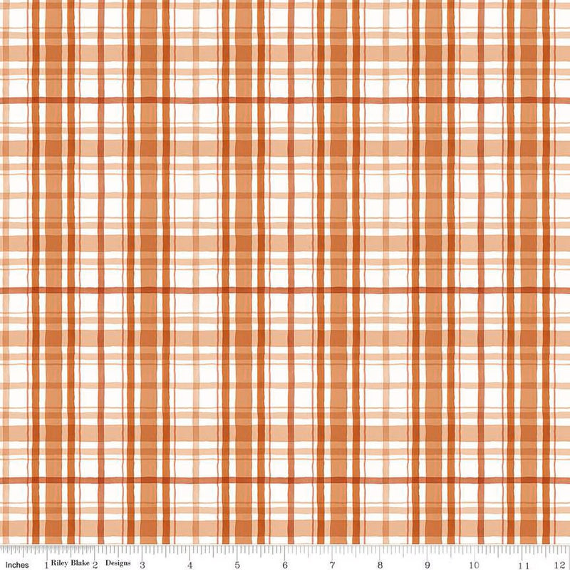 Riley Blake Santa's Tree Farm Plaid Rudolph Fabric