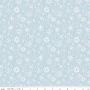 Riley Blake Santa's Tree Farm Snowflakes Sky Fabric