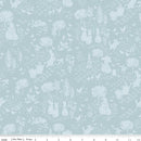 Riley Blake Peter Rabbit And Benjamin Bunny Tonal Garden Blue Fabric