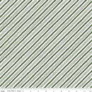 Riley Blake Holiday Spirit Stripes Green Fabric