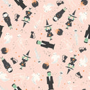 Riley Blake Frank And Friends Main Pink Fabric